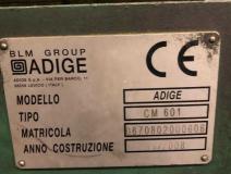Taglierina Adige CM601 usata e funzionante segatrice taglio barra ottone matricola CE