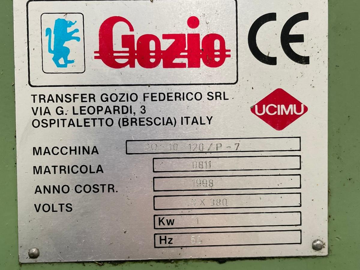 Macchina transfer Gozio marcatura CE